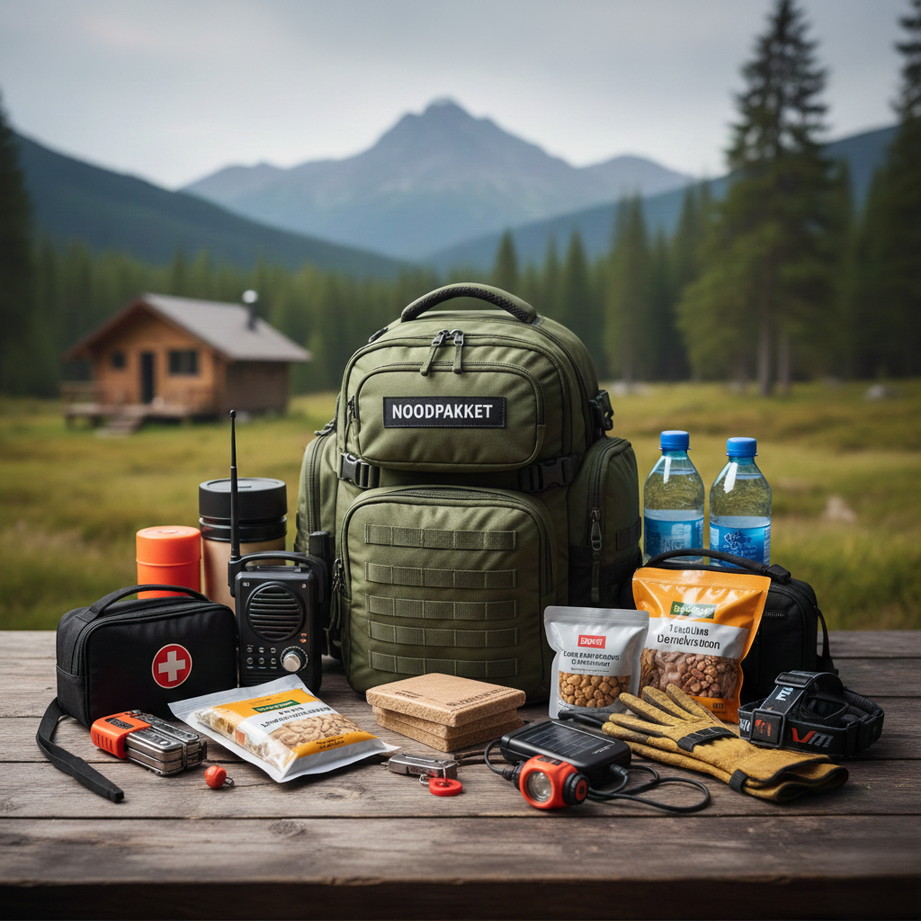 Noodpakket voorbereiding - Emergency kit items